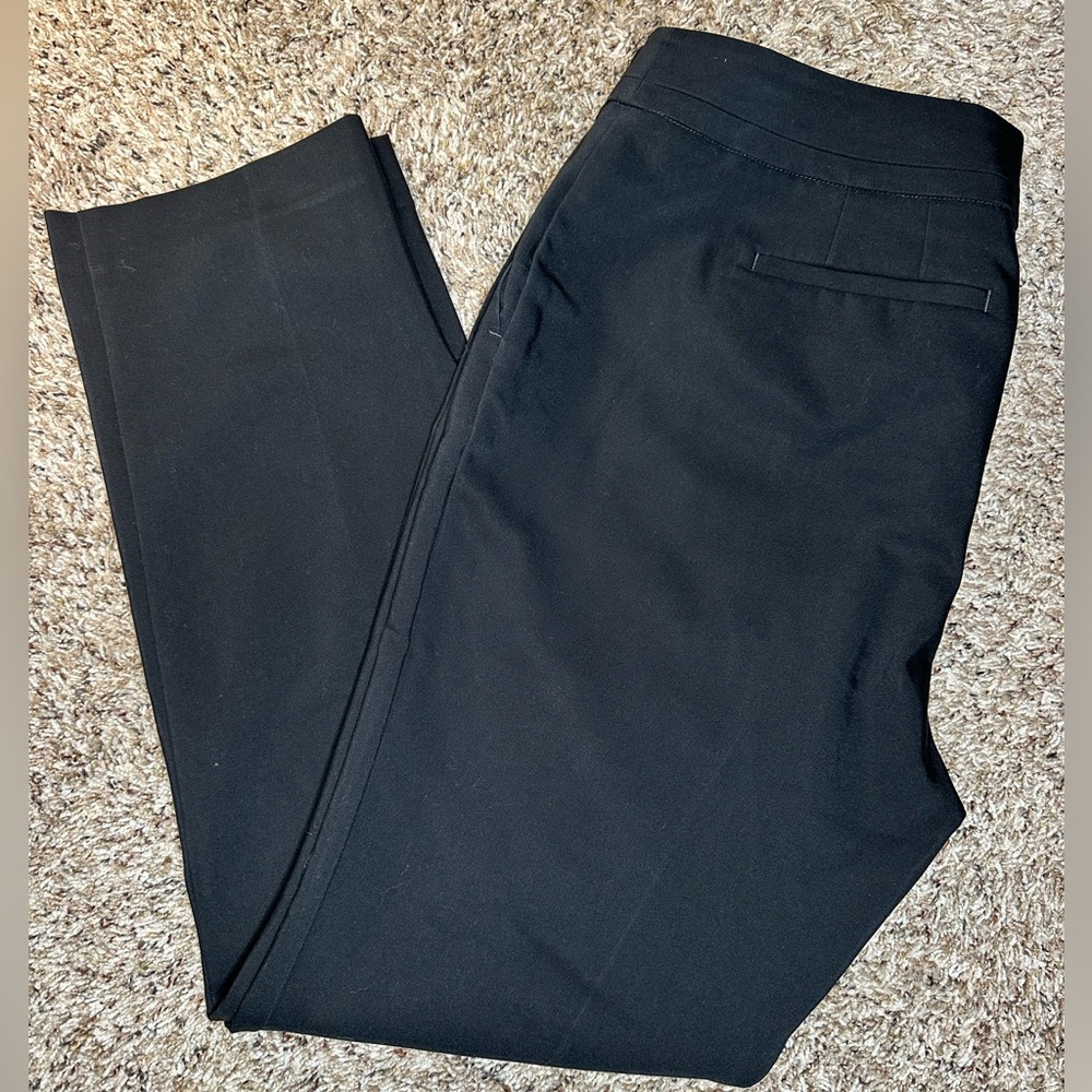 Ann Taylor Factory Black Dress Pants Women’s‎ 10 Stretch Straight Leg